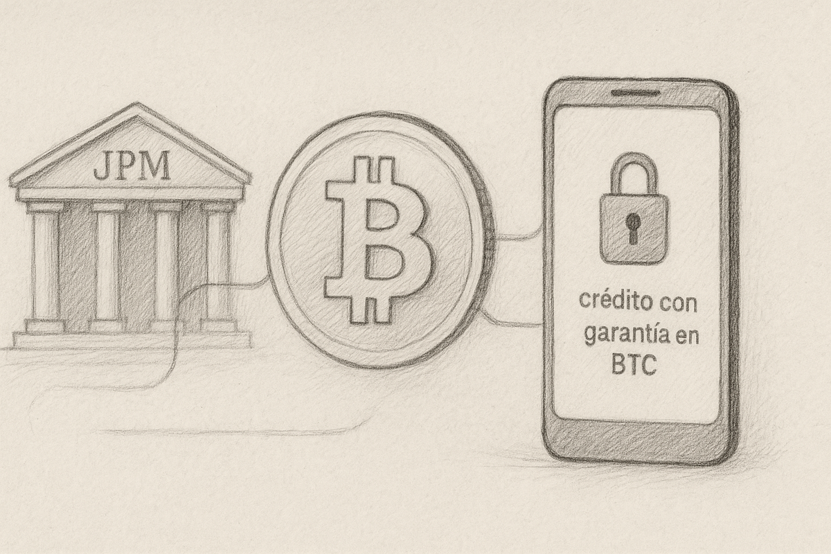 JPMorgan prepara préstamos con cripto como garantía. En Buda.com, ya existen Post feature image